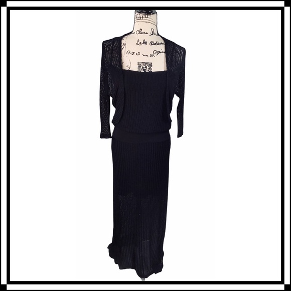 Julian Chang - Mesh Maxi Dress with Cardigan EUC - Picture 16 of 16